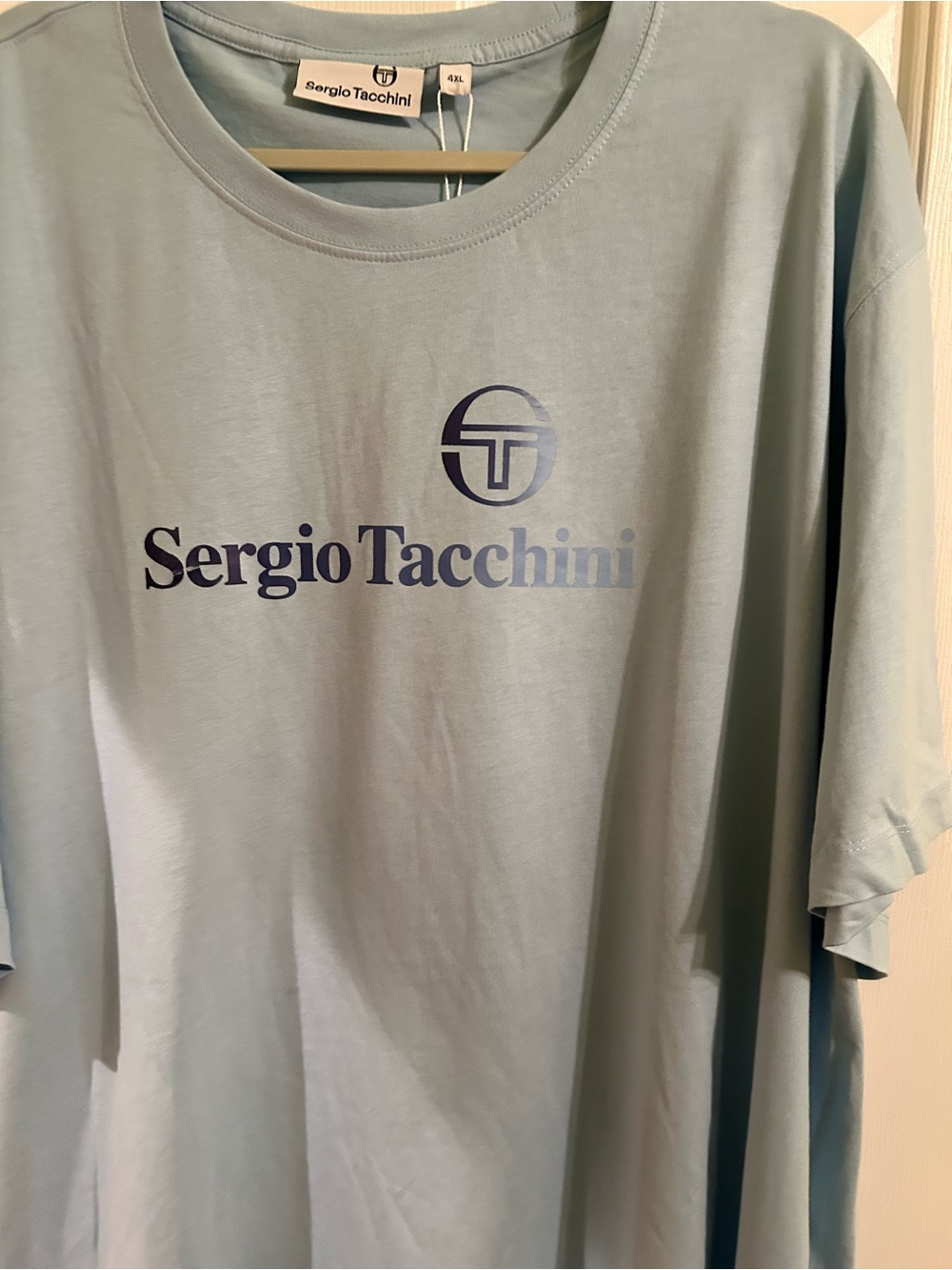 Sergio Tacchini Light Blue Logo Short Sleeve Tee